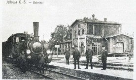 Kolej Dolnośląską - stacja Jellowa. Reprodukcja. Numer inwentarzowy: Neg. 4624/6.